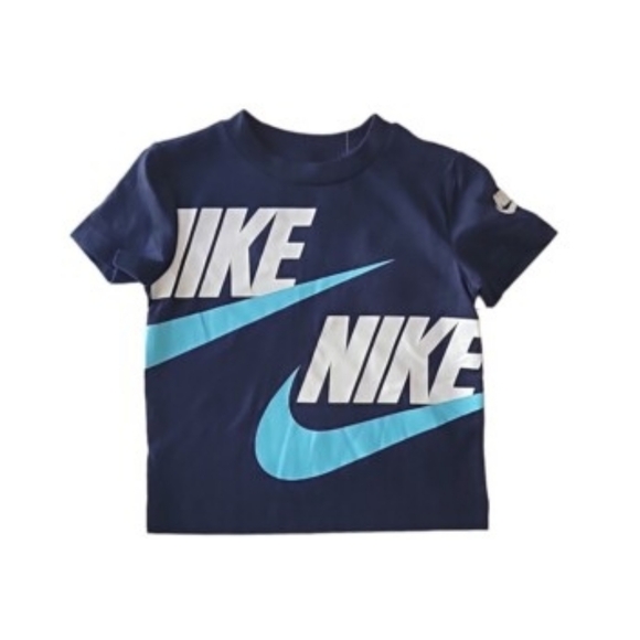 Nike Other - Boys 6-7 Years Nike Big Double-Logo Graphic Tee -NWOT Size 7/ 7LGG (NIKE SIZING)